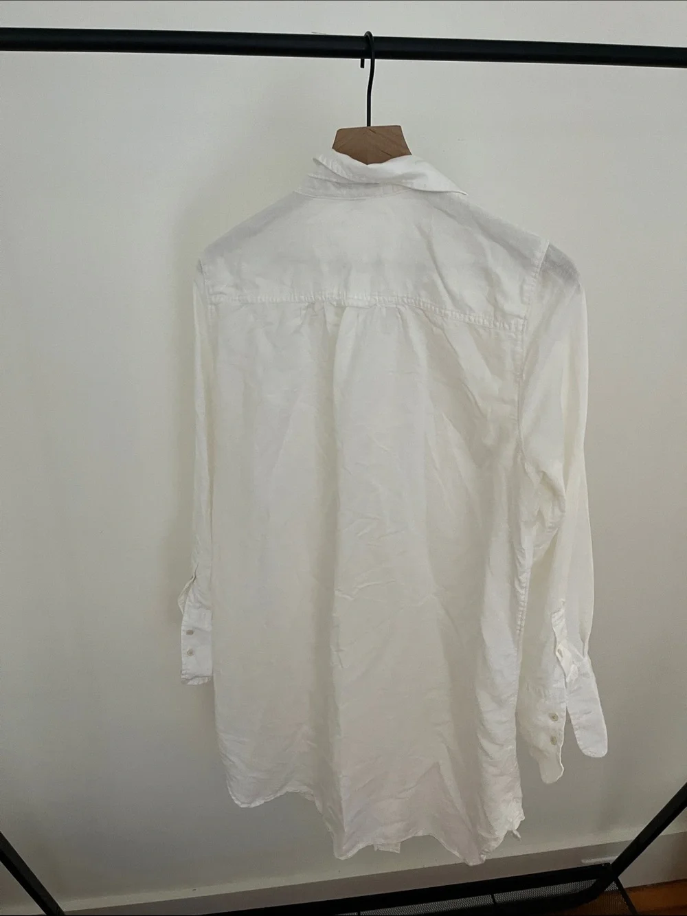 J-Crew Cover Up Relaxed-fit beach shirt in linen-cotton blend